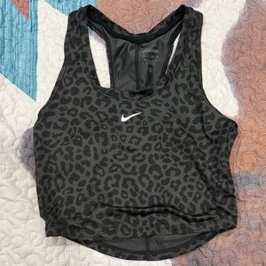 Nike Black Animal Print Sports Bra